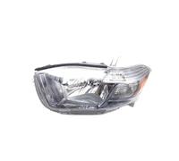 Axexnejv Front Light Assembly For Toyota For Highlander XU40 For Kluger 2008~2010 Fog Light Bumper Reflector Corner Halogen Side Lamp Headlight Assembly(Gray)