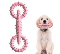 Axfbim Dog Chew Toy, Pet Pull Ring Dog Chew Toy, Interactive Teeth Cleaning Toy for Dogs Boredom Relief and Training for Breeds Dog Training Ring (B)
