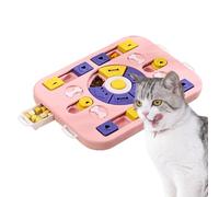 Axfbim Dog Food Puzzle Toy, Pet Puzzle Feeder, IQ Training & Mental Enrichment, Treat Training Games with Non-Slip Foot Pad for Dogs, Cats, Rabbits, and Other Animals (B)