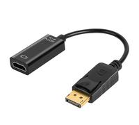 AXFEE 1PCS DisplayPort to HDMI Adapter, DP to HDMI Converter(Black)