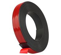 AXFEE 2M Magnetic Tape Self Adhesive, 15mm Magnet Strips for Window Screen and Door Curtain, Cut and Stick Freely, Magnetic Strip for Whiteboards, Fridge Organization