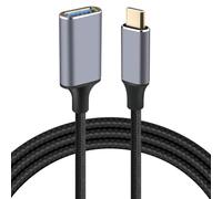 AXFEE 2M USB C to USB Adaptor, OTG Cable Type C 3.1 Male to USB 3.0 Female Adapter, USB C Extension Cable Compatible with i-Pad Pro, Galaxy S23/S22, MacBook, and more Type C Devices