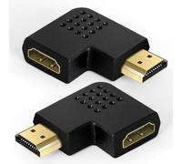 AXFEE 2PCS 8K HDMI 2.1 Extender Adapter, 90 and 270 Degree Angled Adapters
