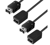 AXFEE 2PCS Extension Cable,Compatible with WII Remote & Nunchuck Controller