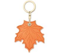 AXFEE 360° Protective Case for Air-Tag, Cartoon Maple Leaf Leather Air Tag Keyring Case For A-pple Air-tag, Holder Case for Air-Tags, air-tag Holder Protective case, Decorations for Key, Bag, Pet