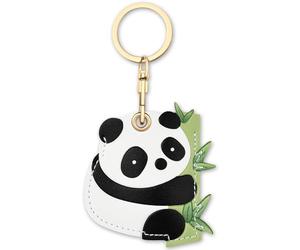 AXFEE 360° Protective Case for Air Tag, Cartoon Panda Leather Air-Tag Keyring Case For A-pple Air-tag, Holder Case for Air-Tags, Air-tags Holder Protective air tags case, Decorations for Key, Bag, Pet