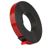 AXFEE 3M Magnetic Tape Self Adhesive, 15mm Magnet Strips for Window Screen and Door Curtain, Cut and Stick Freely, Magnetic Strip for Whiteboards, Fridge Organization