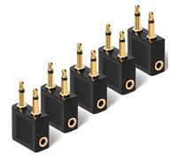 AXFEE 5PC Airplane Flight Headphone Adapters,3.5mm Airplane Flight Adapters
