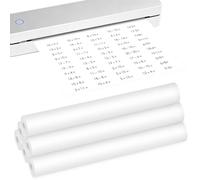 AXFEE 6 Rolls A4 Thermal Printer Paper, 210x297mm A4 Thermal Paper | Fast-Drying Thermal Printer Paper for Portable Printers, Compatible with Phomemo M08F、M832、M834、Q302、Brother、Munbyn