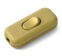 AXFEE 6A DP Inline Cord Switch, 1Pack Torpedo, 2 or 3 Core Double Pole, Accepts Round or Flat Wire, 250V Inline Switch for Desk Lamp/Light/Bulb/Small Appliance