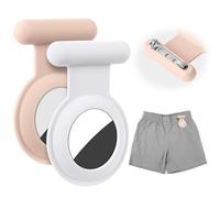 AXFEE Air-Tag Case, Air-tag Holder Case Hidden with Pin, Silicone Holder for Apple Air Tag, Shockproof case GPS Tracker, Wearable GPS Navigation Cases for Kids, Elderly, Pets, Clothes, Backpacks