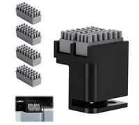 AXFEE Brush Heads Nozzle Wiper, Nozzle Wiper with 4 Extra Silicone Brushes for Bambu-Lab P1P/P1S/X1/X1C/X1E 3D Printer, Heated Bed Mounted Silicone Brush Wiper, Nozzle Cleaning Tool Kit, Plug in Play