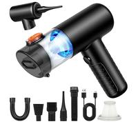 AXFEE Cordless Vacuum Cleaner, 20000Pa Powerful with Crevice Tool&Dusting Brush, Rechargeable Car Handheld Vacuum hoovers, 20-30 Minute RunTime, 2-in-1 Suction&Blower Function for Home Carpet Kitchen