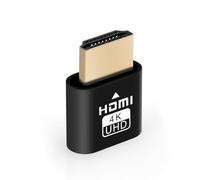 AXFEE HDMI Dummy Plug, 4K@60Hz 3840x2160 Display Emulator, Portable Wireless HDMI Adapter for Monitors, Suitable for HDMI 2.0, Compatible with Windows Mac OSX Linux, No drivers required (Black)