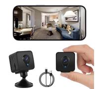 AXFEE Mini Spy Camera, WiFi Wireless Hidden Camera, 1080P Nanny Cam with Motion Detection Night Vision, Security Cameras Secret Surveillance with App Control for Indoor/Home/Outdoor, Black