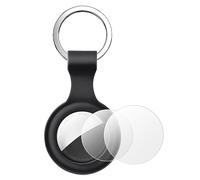 AXFEE Protective Case for Air-Tag, Silicone Air Tag Keyring Case For with 2pcs Protective Film, Holder case for air-Tags, Case Compatible with Apple Air-tags, air-tag Holder (Not Include air-tags)