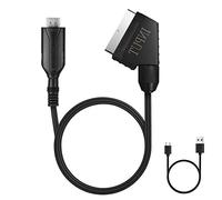 AXFEE Scart to HDMI Converter - All-in-One with SCART Input Cable & HDMI Output Port, HD 1080P Video Audio Adapter for HDTV STB VHS Xbox PS3 Sky DVD Blu-Ray