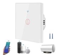 AXFEE Smart Immersion Heater Timer Switch, 40A WIFI Water Heater Boiler Switches, 8000W Water Heater Wall Touch Timing-Switch, APP Remote Control Compatible with Amazon Alexa/Google Assistant