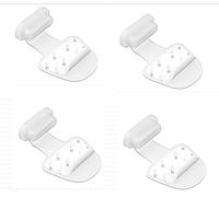 AXFEE Type C Port Dust Plugs, Anti Dust Cover Caps, Silicone USB C dust Plug with Removable Adhesive& Card removal pin, USB-C Charging Port Cover for Laptop/iPad/i-Phone 16 (4 Pcs, Transparent)