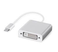 AXFEE USB-C to DVI Adapter, 4K Compatible for MacBook Air/iPad Pro 2018, MacBook Pro 2018/2017, Samsung Galaxy S10/S9, Surface Book 2 - Silver