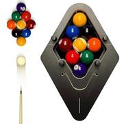 AXGCAA Precision-Engineered Professional Billiard Rack System That Eliminates Gaps, Heavy Duty Solid Wood Billiard 8-Ball/9-Ball Pro Triangle/Diamond Pool Ball Racks, Delivers Perfect Racks(9-ball)