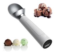 AXGCAA Smart Heated Ice Cream Scoop, Electric Heating Thermostatic Ice Cream Scooper with LED Digital Display, No Button Operation, 2 Oz Capacity, Ice Cream Scoop, Easy Scooping Hard Ice Cream