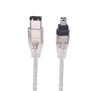 axGear IEEE Firewire 1394 Cable 4 Pin to 6 Pin 4-6 Pin Link Cable Wire 2.5 Ft