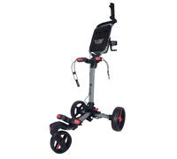 Axglo Tri-360 Golf Trolley V2 Swivel - Grey / Red + FREE £39.99 Accessory Pack