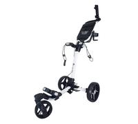 Axglo Tri-360 Golf Trolley V2 Swivel - White / Grey + FREE £39.99 Accessory Pack