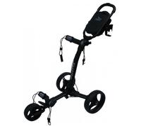 Axglo TriLite 3 Wheel Golf Push Trolley - Black + Free Travel Bag