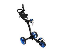 AXGLO TRILITE 3 WHEEL GOLF TROLLEY - BLACK / BLUE +FREE £59.99 ACCESSORY PACK