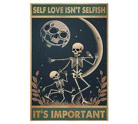 AXHNG Vintage Movstrb Self Love Isn't Selfish Street Poster Metal Aluminium Tin Sign 8x12 Inch Wall Decor
