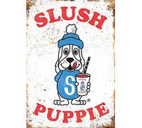 AXHNG Vintage Slush Puppie Coffee Poster Metal Aluminium Tin Sign 8x12 Inch Wall Decor