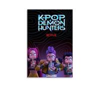 AXHOGMA K-pop Demon Hunters Posters for Room Aesthetic Canvas Wall Art Bedroom Decor12x18inch(30x45cm)