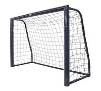 AXI Cristiano Football Goal, 6 x 4 ft in Anthracite, Metal Goal Post with Ground Anchors for Children & Adults