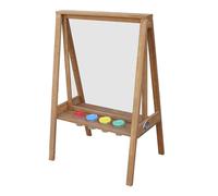 AXI Eric cavalLetto di Legno per Bambini | Tavolo di pittura per Bambini all'interno e all'esterno con Tela di plexiglass e 4 vasi di pittura | 50x70x105 cm