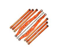 Axial 1/10 RBX10 Ryft 4WD Rock Bouncer Aluminium Upgrade Parts Combo Set A (Trailing Arms + Chassis Links) - Orange
