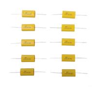 Axial Electrodeless MKP Capacitor 4.7uF 250V ±5% for HIFI Audio Crossover| Metallized Polypropylene Film| Flame Retardant| 10 Pack