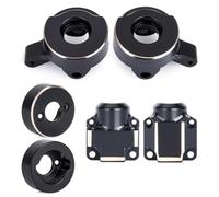 Axial SCX30 1/30 Brass Upgrade Set - Steering Knuckles/Diff Covers/Rear Hub Weights - for Ford Bronco Jeep Wrangler Models (Front and Rear Axle Weight)