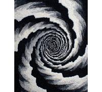 AxiangziK 11CT DIY Embroidery Kits Black and White Swirling Pattern Cross Stitch Kits Stamped, Embroidery Set DIY Hand Needlework Art for Beginners Adults 30x40cm