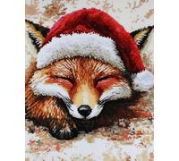 AxiangziK Animal DIY Latch Hook Kits Fantasy Fox DIY Crochet Kits Embroidery Set Latch Hook Rug Kit for Beginners Needlework Crafts for Home Decor 31x45in