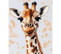 AxiangziK Animal DIY Latchook Kit Cartoon Giraffe Latch Hook Rug Kit for Beginners,Embroidery Set,3D Craft Kits Decoration 23x35in