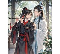 AxiangziK Anime Characters Embroidery Kit Cross Stitch Gifts,Mo Dao Zu Shi,DIY Cross Stitch Patterns Kits Crafts Embroidery Set for Home Decor,16x20inch