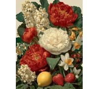 AxiangziK DIY Cross Stitch Kit Fruits and Flowers 11CT 60x80cm