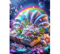 AxiangziK DIY Cross Stitch Kit Seashells and Flowers 11CT 40x50cm