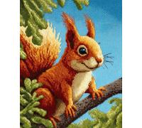 AxiangziK DIY Embroidery Kits Squirrels in the Tree 11CT 60x80cm
