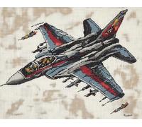 AxiangziK Retro Aircraft Cross Stitch DIY Hand Needlework Kits,Sky Plane,Stamped Cross Stitch Kits for Beginners Pre-Printed Embroidery Kit Pattern 11CT,40x50cm