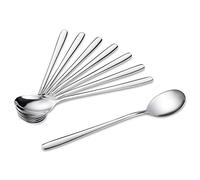 AXIAOLU Spoons, Korean Soup Spoons,Stainless Steel Spoon with long Handle Set of 8