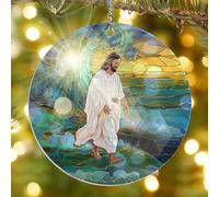 AXIARA Christian Gifts for Women Faith - Double Layered Window Suncatcher Hanging Decorations 6 in - Christmas Religious Catholic Gifts for Women Christian, Catholic Christian Home Decor