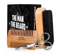 AXIARA Father's Day Gifts for Dad from Daughter Son - Beard Kit for Men Grooming and Care with Brush, Comb, Scissors & Storage Bag - Anniversary Father's Day Gifts for Men, Husband Birthday Gift Ideas